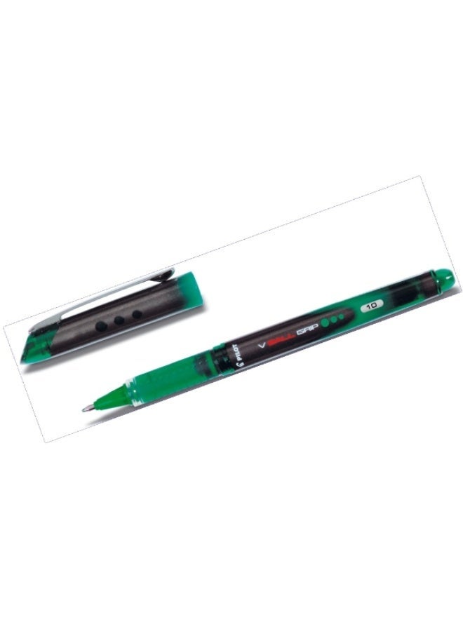 قلم بايلوت حبر سائل V بول جريب اخضر, 1مم, 12 قلم